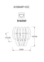 Настенный светильник Arte Lamp ELLA A1054AP-1CC, 1хE14
