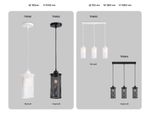 Подвесной светильник в стиле лофт TR8162 BK черный E27 max 40W D102*1055