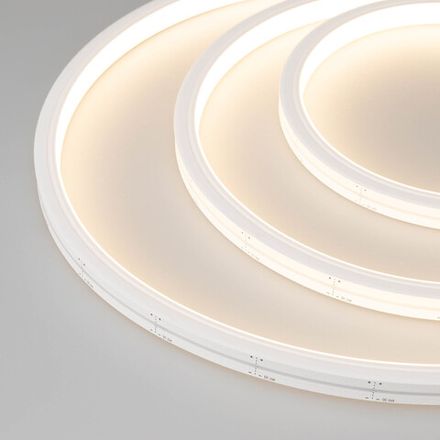Светодиодная лента герметичная MOONLIGHT-SIDE-A140-12x17mm 24V Warm3500 (9.6 W/m, IP67, 5m, wire x2) (Arlight, Вывод кабеля боковой)