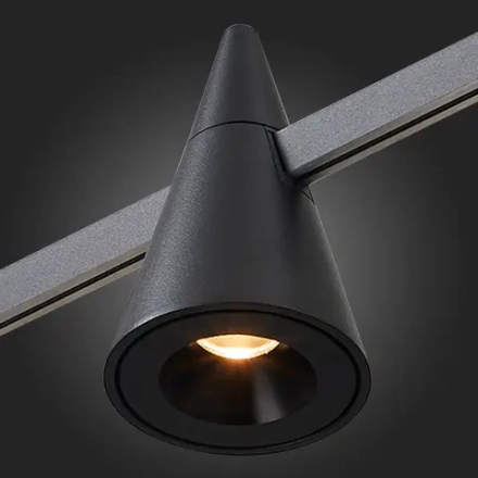 ST813.406.05 Магнитный трековый светильник FARM Черный LED 1*5W 3000K 325Lm Ra90 60 IP20 D70xH115 24V