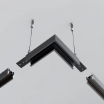 Коннектор угловой Exility накладной низкопрофильный, TRAM034CL-41B. TM Maytoni