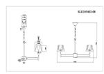 SLE105403-08 Люстра подвесная Хром/Белый E14 8*40W