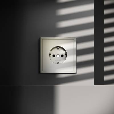 VLS040104 Розетка встраиваемая VOLTUM S70 с заземлением 16А, (шелк) (ТМ Maytoni)