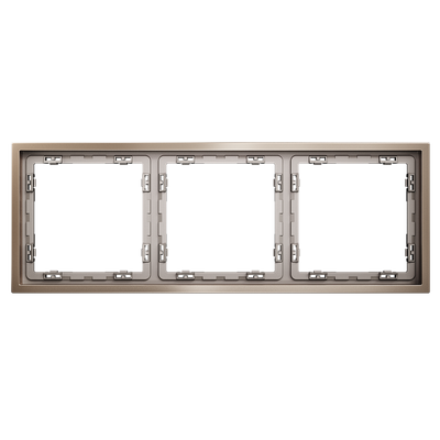 VLSM120310 Рамка металлическая на 3 поста, S70 Metal (платина). (ТМ Maytoni)