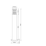 Ландшафтный светильник Arte Lamp TOKYO A5318PA-1BK, 1хE27