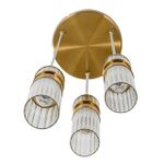 8276/3A MODERNI латунь/прозрачный, металл/стекло Подвес Е14 3*40W 220V DENVER