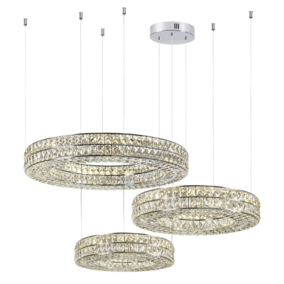 4927/85L L-VISION ODL24 583 хром/металл/хрусталь Люстра LED 85W 4000K 5074Лм PANTA
