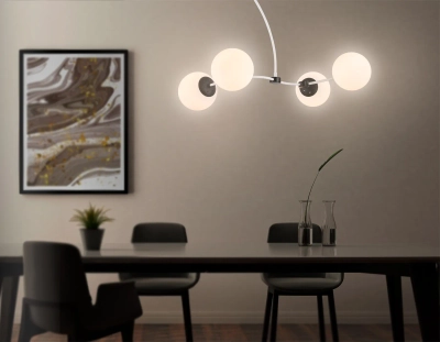 Подвесной светильник TR2542/4 WH/BK белый/черный E27/4 max 60W 700*450*450
