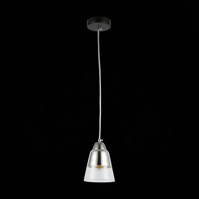 SLE102903-01 Светильник подвесной Черный, Хром/Прозрачный E27 1*40W