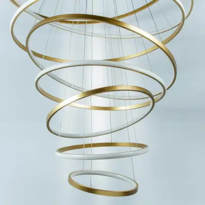 736483 Люстра ROTONDA 293W LED 8471LM 120G ЗОЛОТО 3000K