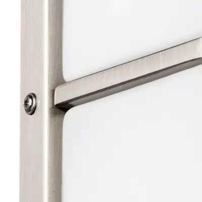 805620 Светильник настенный QUBICA 2х40W E14 НИКЕЛЬ/БЕЛЫЙ Lightstar