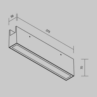 Уличный трековый светильник Points Elasity IP 3000К 20Вт 45° черный, O-TR01-3-S-20WB3K. TM Maytoni