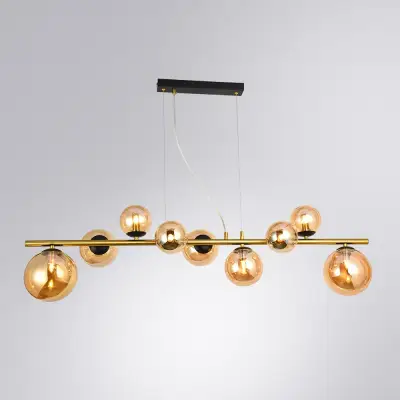 Подвесная люстра Arte Lamp GEMINI A2243SP-9PB, 9хG9