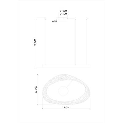 Подвесная люстра Arte Lamp CINTA A1847SP-46BK, 1хLED