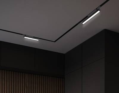 Светильник светодиодный диммируемый для шинопровода Magnetic 220V GL1332 BK черный IP20 18W 3000K-6400K 120° 342*25*112 (Без ПДУ)