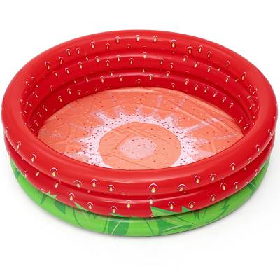 Бассейн круглый надувной 160*38 см, 508 л, Sweet Strawberry 51145 Bestway