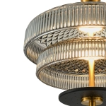 SL6122.303.01 Светильник подвесной ST-Luce Латунь/Латунь, Дымчатый LED 1*8W 3000K