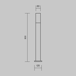 Ландшафтный светильник Уиллис / Willis E27х1 60Вт IP54, O418FL-01GR1. TM Maytoni
