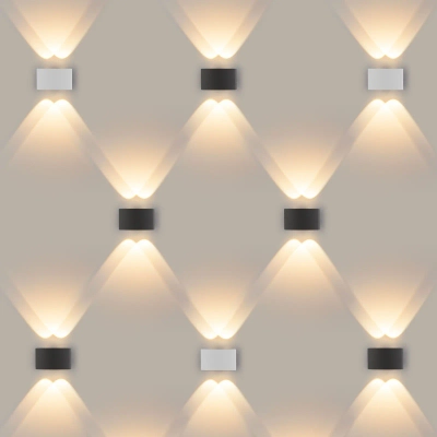 Twinky double серый уличный настенный светодиодный светильник 1555 TECHNO LED