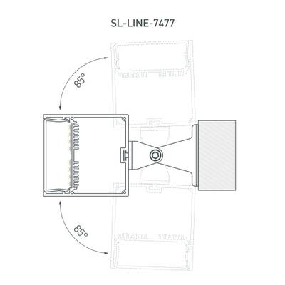 Профиль SL-LINE-7477-2000 BLACK (Arlight, Алюминий)