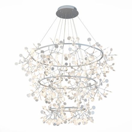 SL379.103.486 Люстра подвесная ST-Luce Серебристый/Белый LED 486*0,5W 3500K