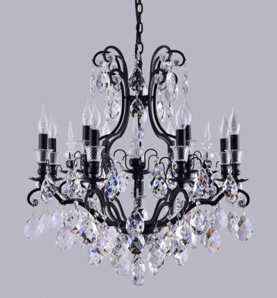 Люстра Crystal Lux MAGNIFICO SP13 BLACK/TRANSPARENT 2310/313