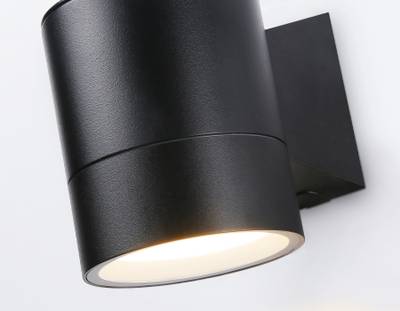 Светильник уличный настенный архитектурный ST3302 BK черный IP54 GX53 max 15W 115*90*140