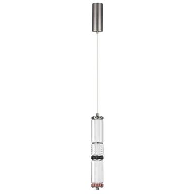5456/12L L-VISION ODL_EX26 045 темный сатин.никель/терракот/черный Подвес LED 12W 4000K COLLIER