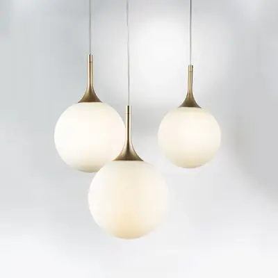 813023 Подвес GLOBO 1х40W E14 champagne gold/white Lightstar