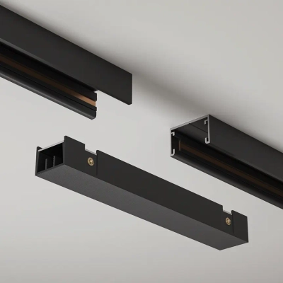 Коннектор питания прямой Basity, черный, TRA172IPC-1B. TM Maytoni