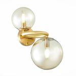 SL1162.301.02 Светильник настенный ST-Luce Латунь/Коньячный E14 2*40W