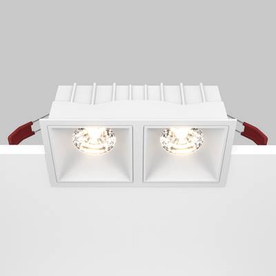 Встраиваемый светильник Alfa LED 3000K 2x15Вт 36° Dim Triac, DL043-02-15W3K-D-SQ-W. TM Maytoni
