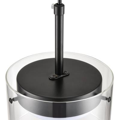 8232/1 COMFI LN25 193 черный/прозрачный, металл/стекло Подвес LED GX70 1*10W 220V NATALINA