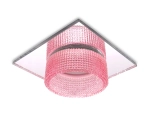 Встраиваемый точечный светильник TN356 CH/PI хром/розовый GU5.3+3W (LED COLD) 95*95*45