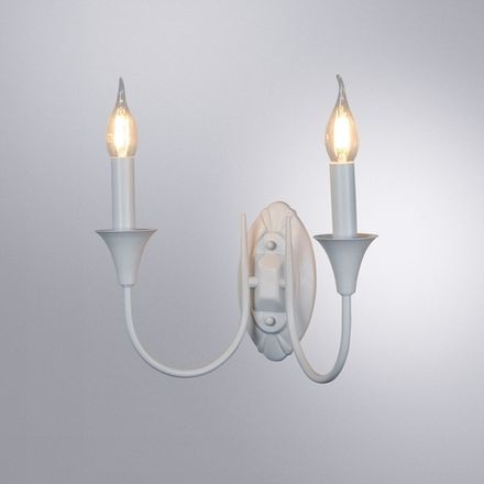 Бра Arte Lamp COLLINETTA A4094AP-2WH, 2хE14
