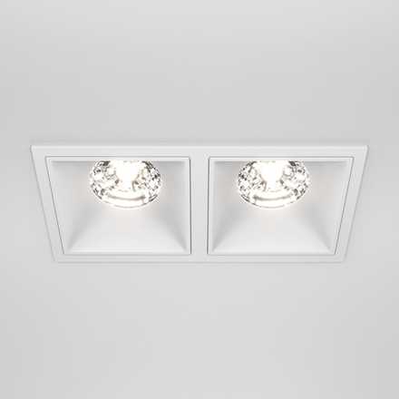 Встраиваемый светильник Alfa LED 4000K 2x15Вт 36° Dim Triac, DL043-02-15W4K-D-SQ-W. TM Maytoni