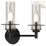6555/2W CLASSI LN26 100 черный/дымчатый/металл/стекло Бра E14 2*40W 220V MADONNA