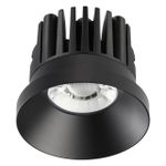 357586 SPOT NT18 287 черный Встраиваемый светильник IP44 LED 3000K 10W 100-265V METIS