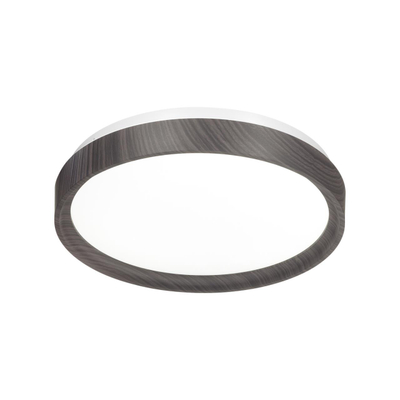 7627/CL PALE SN 175 Светильник пластик/белый/венге под дерево LED 30Вт 4000К D330 IP43 WOODI