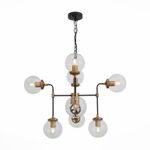 SL234.403.08 Люстра подвесная ST-Luce Черный, Золото/Прозрачный E27 8*40W