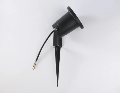 Светильник уличный в грунт ST6338 BK черный IP65 GU10 max 35W D92*315