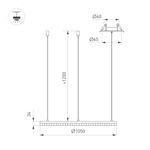 Светильник SP-DIAMOND-R1050-60W Warm3000 (WH, 45 deg, 230V, TRIAC) (Arlight, IP20 Металл, 5 лет)