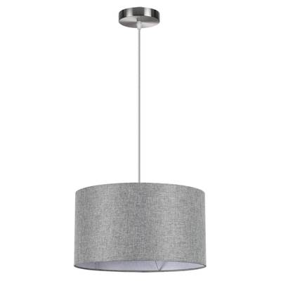 8251/2 MODERNI LN25 000  никель/серый, металл/текстиль Подвес Е27 2*60W 220V NIKKI