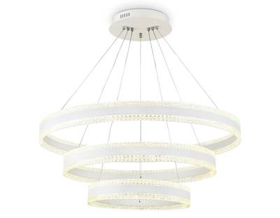 Светильник светодиодный подвесной управляемый FA6181/3 WH белый 245W 3000K+6400K/3000K/6400K/4200K+4200K D800*940 (ПДУ РАДИО 2.4G)