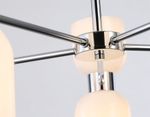 Светильник на штанге LH56083/10 СH/FR хром/белый матовый E14*10 max 40W D700*510