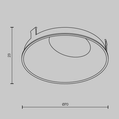 Декоративная рамка-отражатель для серии Wise, Ring057-10-MG. TM Maytoni