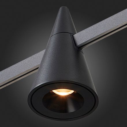 ST813.406.05 Магнитный трековый светильник FARM Черный LED 1*5W 3000K 325Lm Ra90 60 IP20 D70xH115 24V