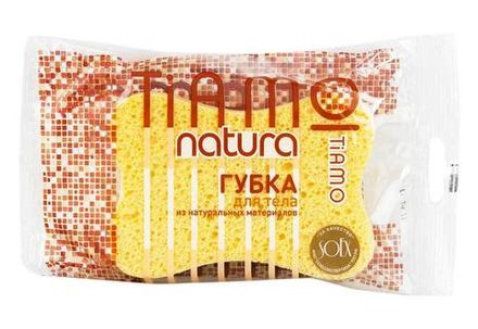 Губка для тела TIAMO Natura "КОМФОРТ", целлюлоза