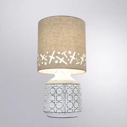 Декоративная настольная лампа Arte Lamp BUNDA A4007LT-1WH, 1хE14