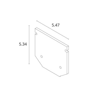 Заглушка для профиля EXPERT-ACCESSORIES A641005E